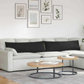 vidaXL Poduszki na sofę 2 pcs Czarny 145 x 40 cm tkanina