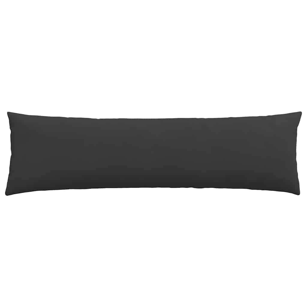 vidaXL Poduszki na sofę 2 pcs Czarny 145 x 40 cm tkanina