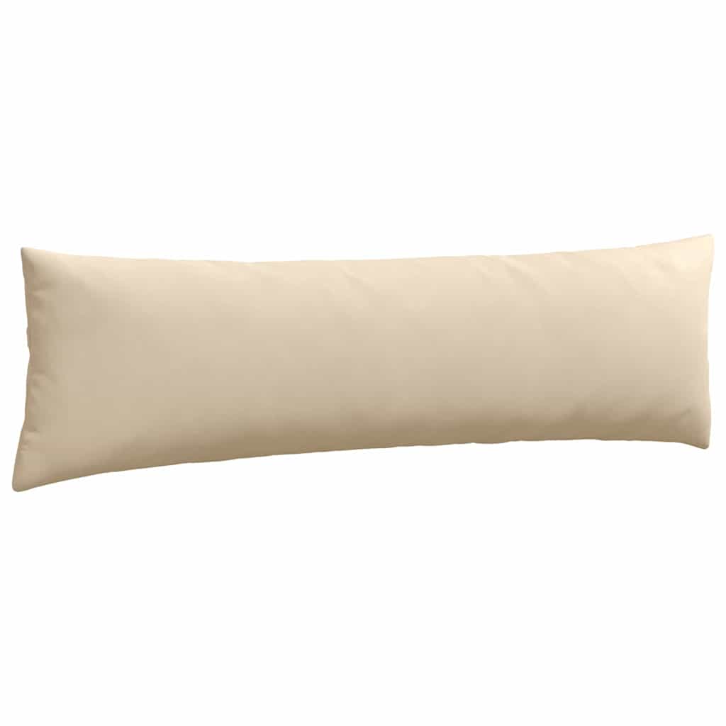 vidaXL Poduszki na sofę 2 pcs Kremowy 145 x 40 cm tkanina