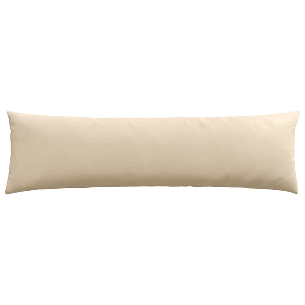 vidaXL Poduszki na sofę 2 pcs Kremowy 145 x 40 cm tkanina