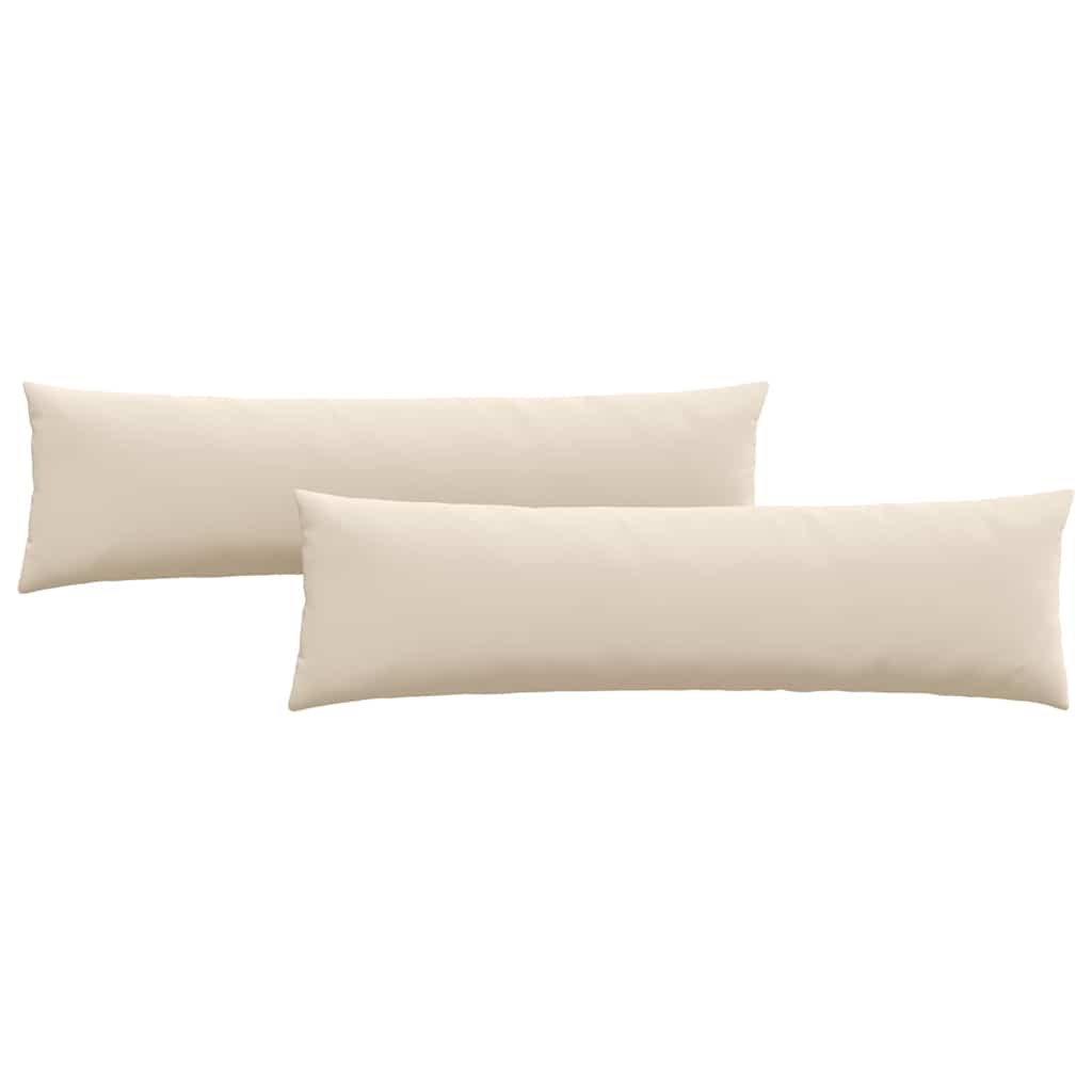 vidaXL Poduszki na sofę 2 pcs Beżowy 145 x 40 cm tkanina