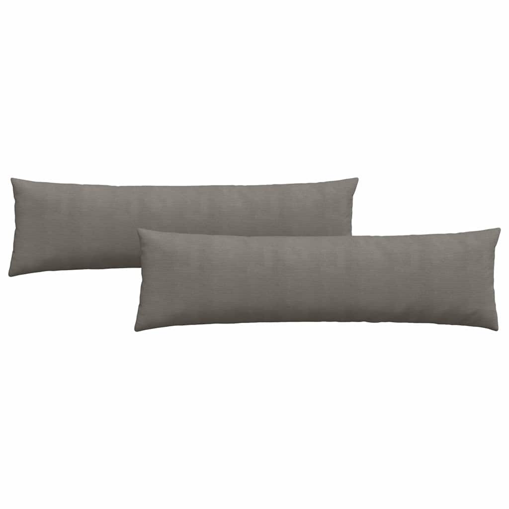 vidaXL Poduszki na sofę 2 pcs Jasnoszary 145 x 40 cm