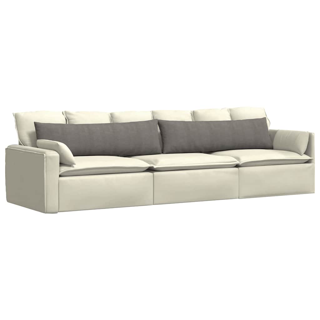vidaXL Poduszki na sofę 2 pcs Jasnoszary 145 x 40 cm