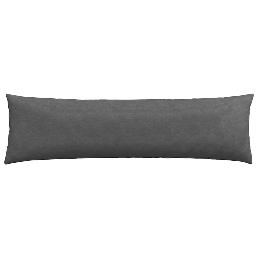 vidaXL Poduszki na sofę 2 pcs Ciemnoszary 145 x 40 cm