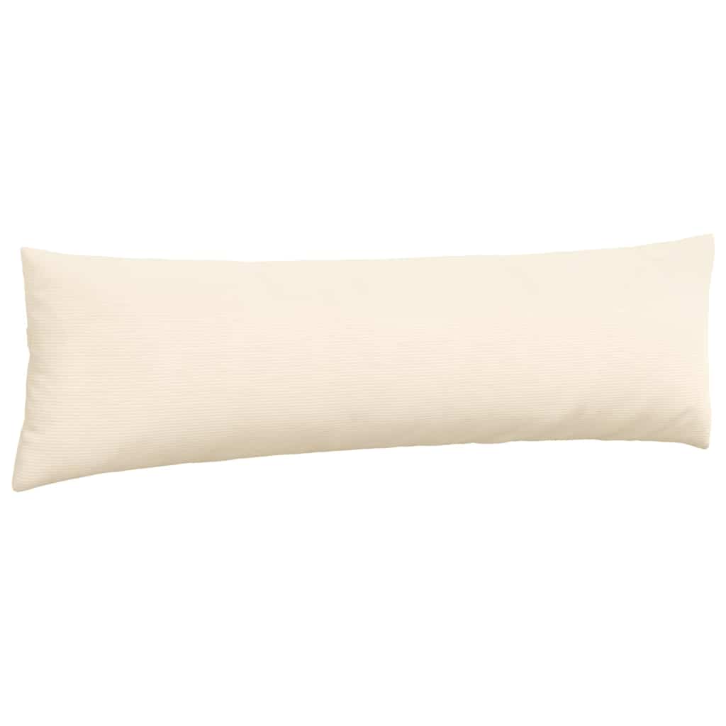 vidaXL Poduszki na sofę 2 pcs Kremowy 145 x 40 cm Tkanina sztruksowa