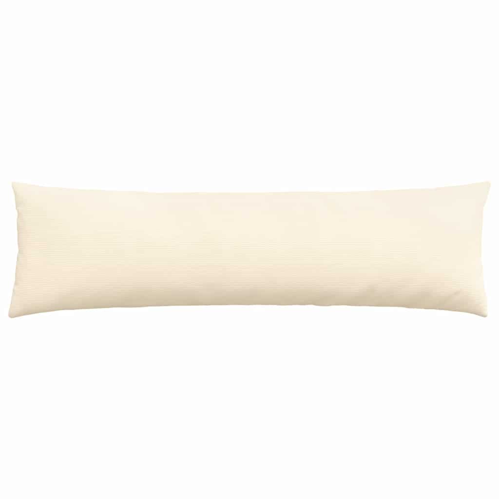 vidaXL Poduszki na sofę 2 pcs Kremowy 145 x 40 cm Tkanina sztruksowa