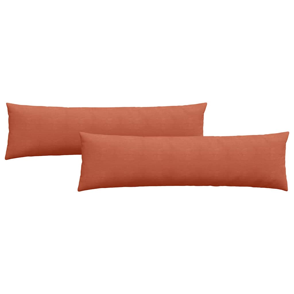 vidaXL Poduszki na sofę 2 pcs Czerwono-pomarańczowy 145 x 40 cm