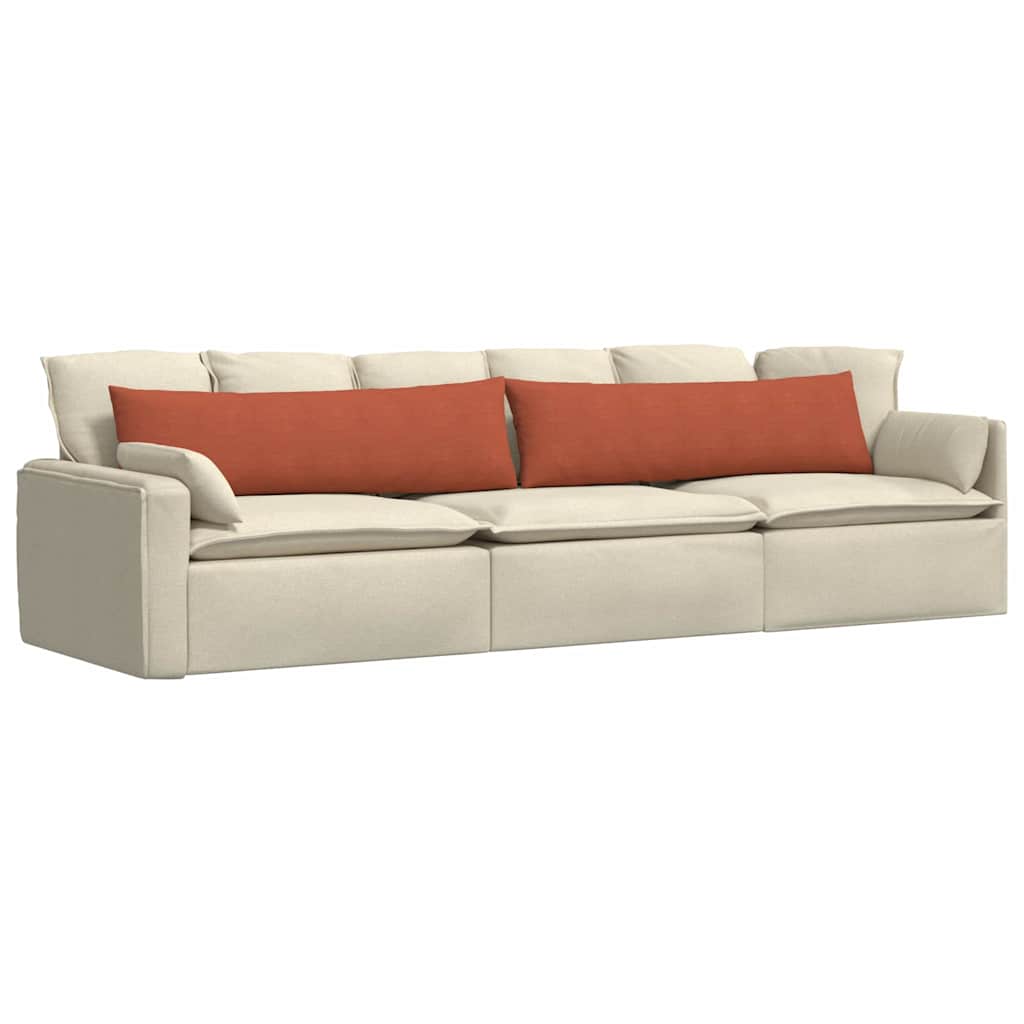 vidaXL Poduszki na sofę 2 pcs Czerwono-pomarańczowy 145 x 40 cm