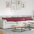 vidaXL Poduszki na sofę 2 pcs Czerwone wino 200 x 40 cm tkanina