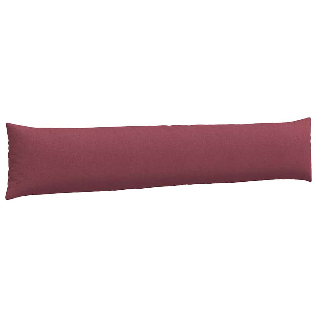 vidaXL Poduszki na sofę 2 pcs Czerwone wino 200 x 40 cm tkanina