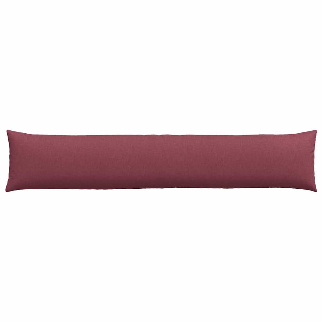 vidaXL Poduszki na sofę 2 pcs Czerwone wino 200 x 40 cm tkanina