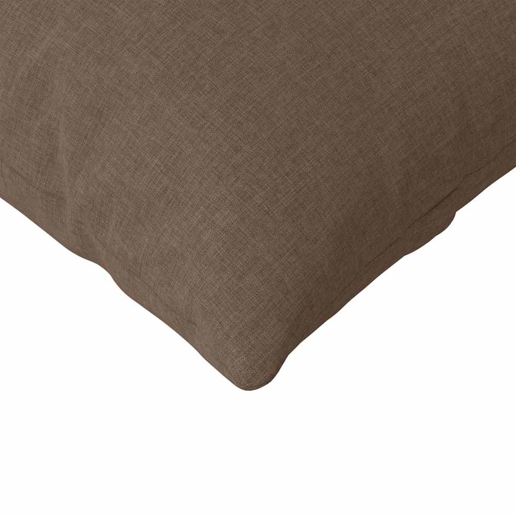 vidaXL Poduszki na sofę 2 pcs Brązowy 200 x 40 cm tkanina