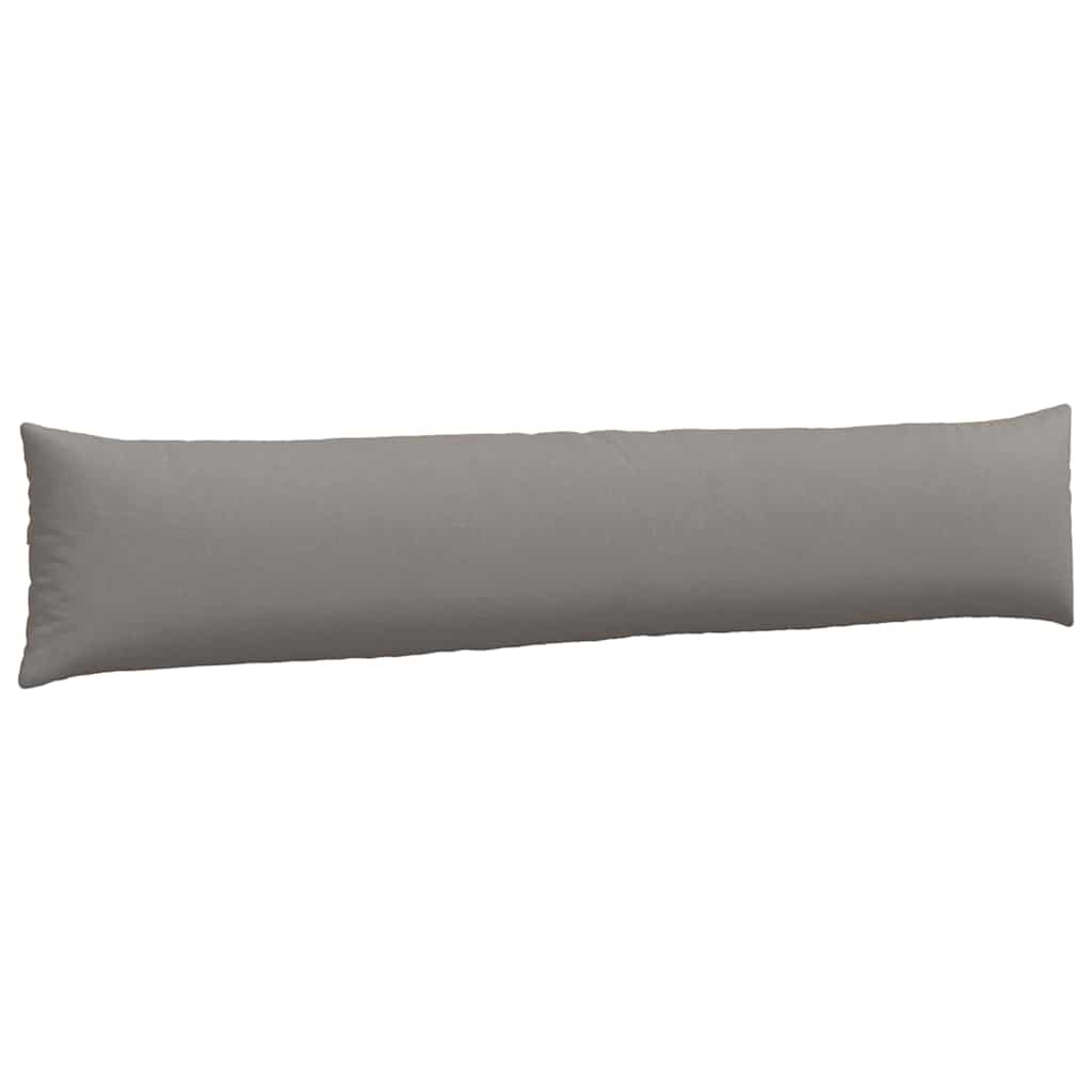 vidaXL Poduszki na sofę 2 pcs Ciemnoszary 200 x 40 cm tkanina