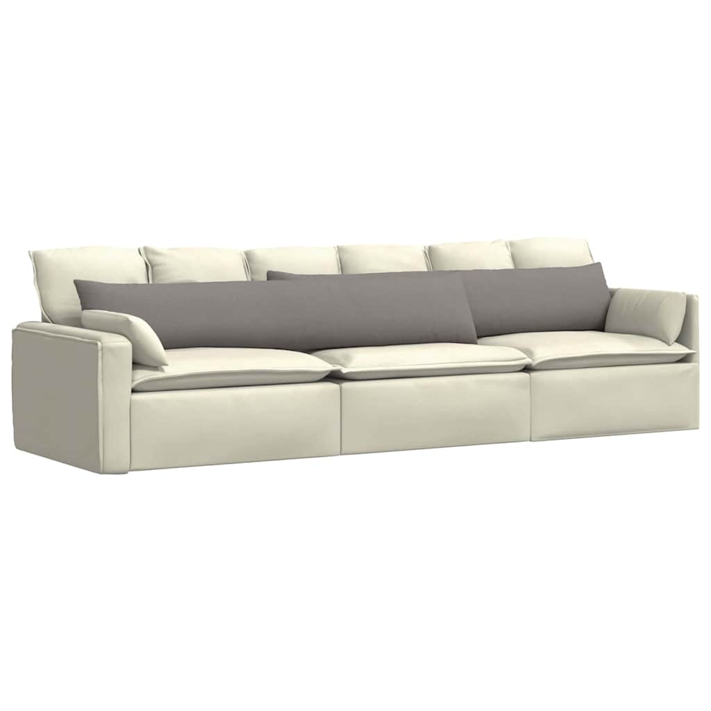 vidaXL Poduszki na sofę 2 pcs Ciemnoszary 200 x 40 cm tkanina