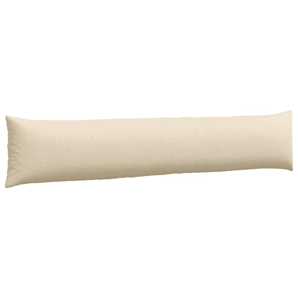 vidaXL Poduszki na sofę 2 pcs Kremowy 200 x 40 cm tkanina