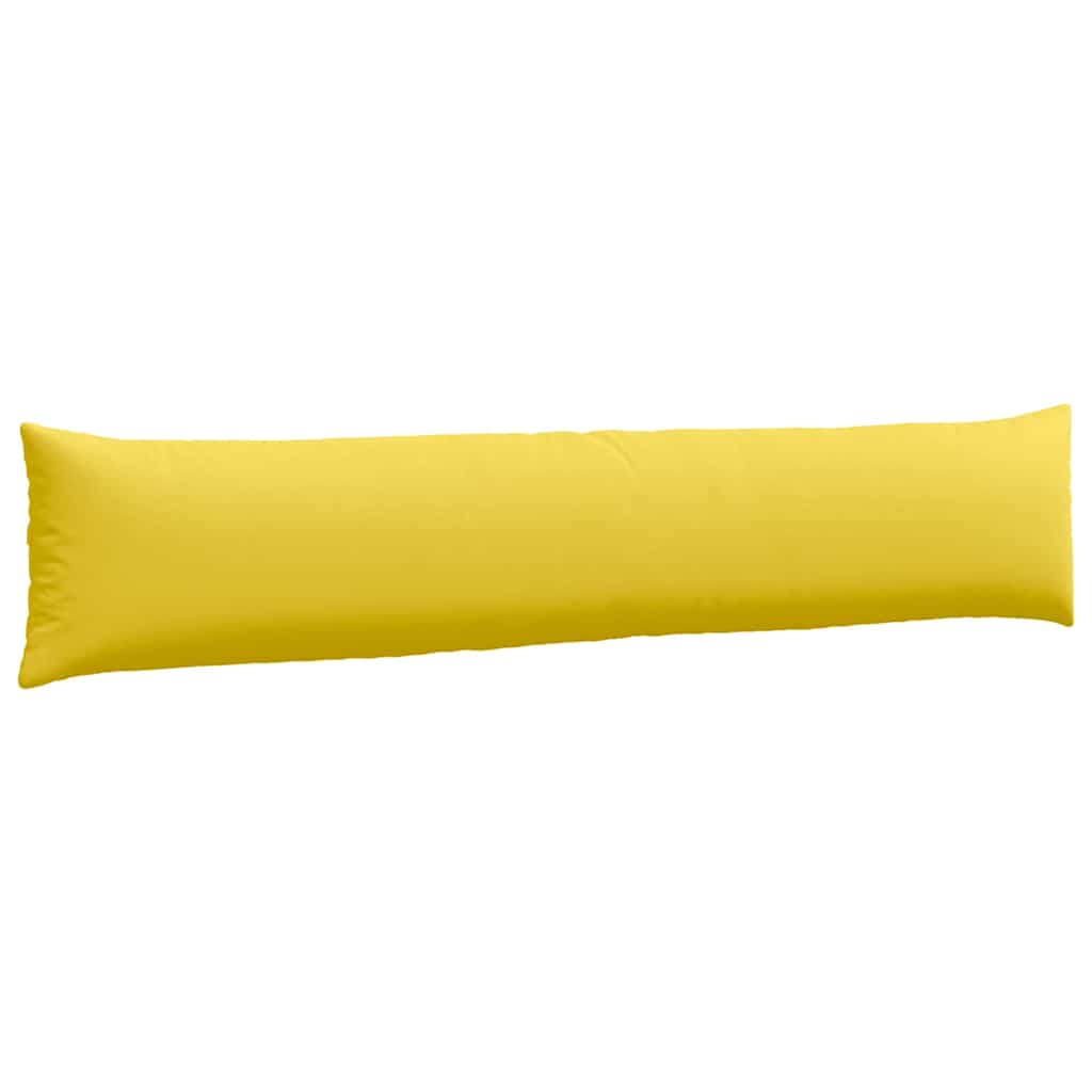 vidaXL Poduszki na sofę 2 pcs Jasnożółty 200 x 40 cm tkanina