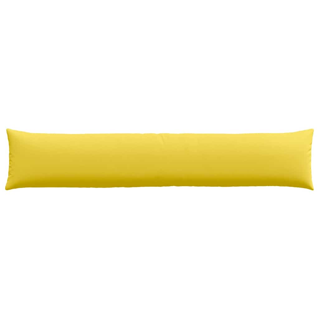 vidaXL Poduszki na sofę 2 pcs Jasnożółty 200 x 40 cm tkanina