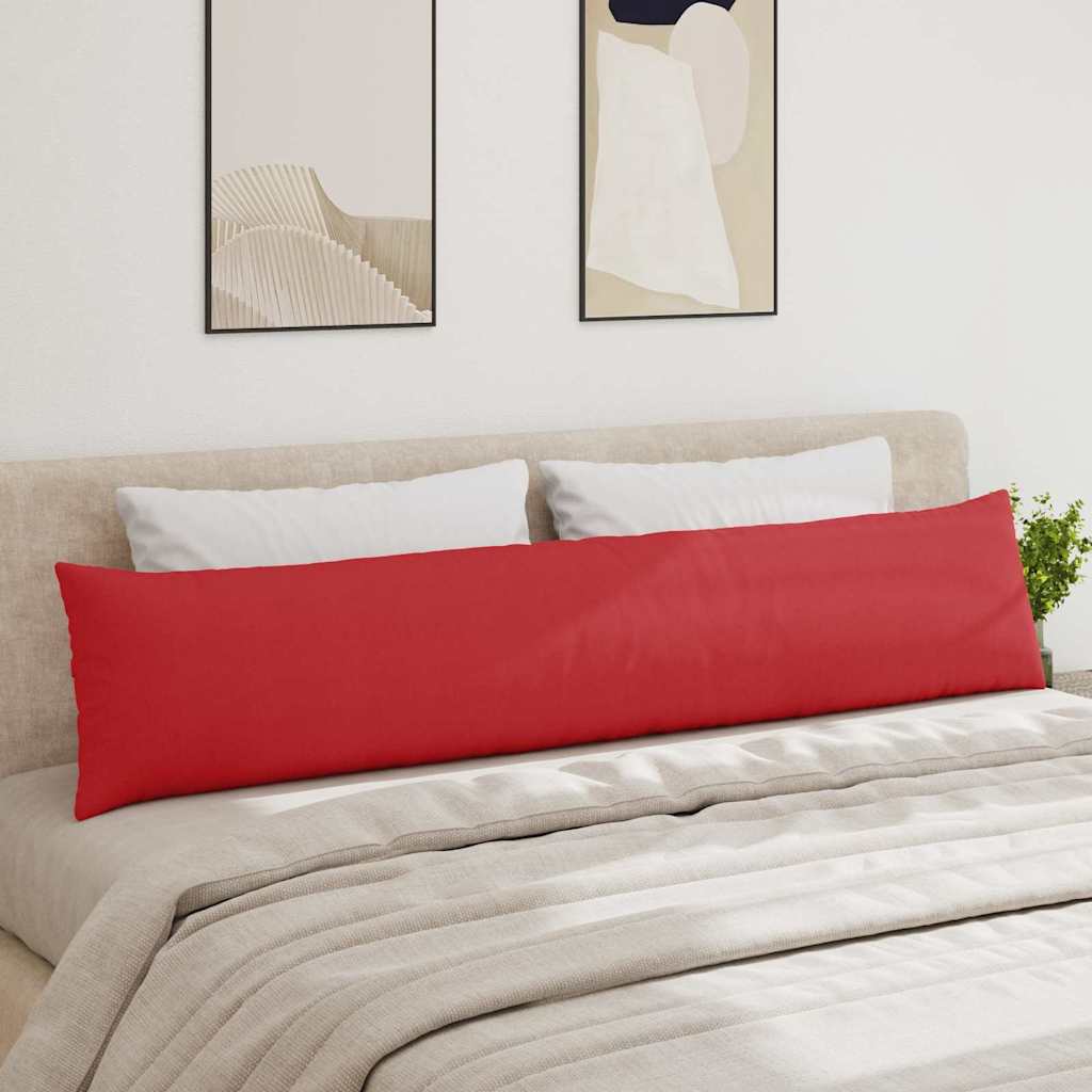 vidaXL Poduszki na sofę 2 pcs Czerwony 200 x 40 cm tkanina