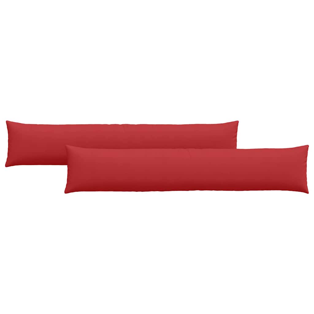 vidaXL Poduszki na sofę 2 pcs Czerwony 200 x 40 cm tkanina