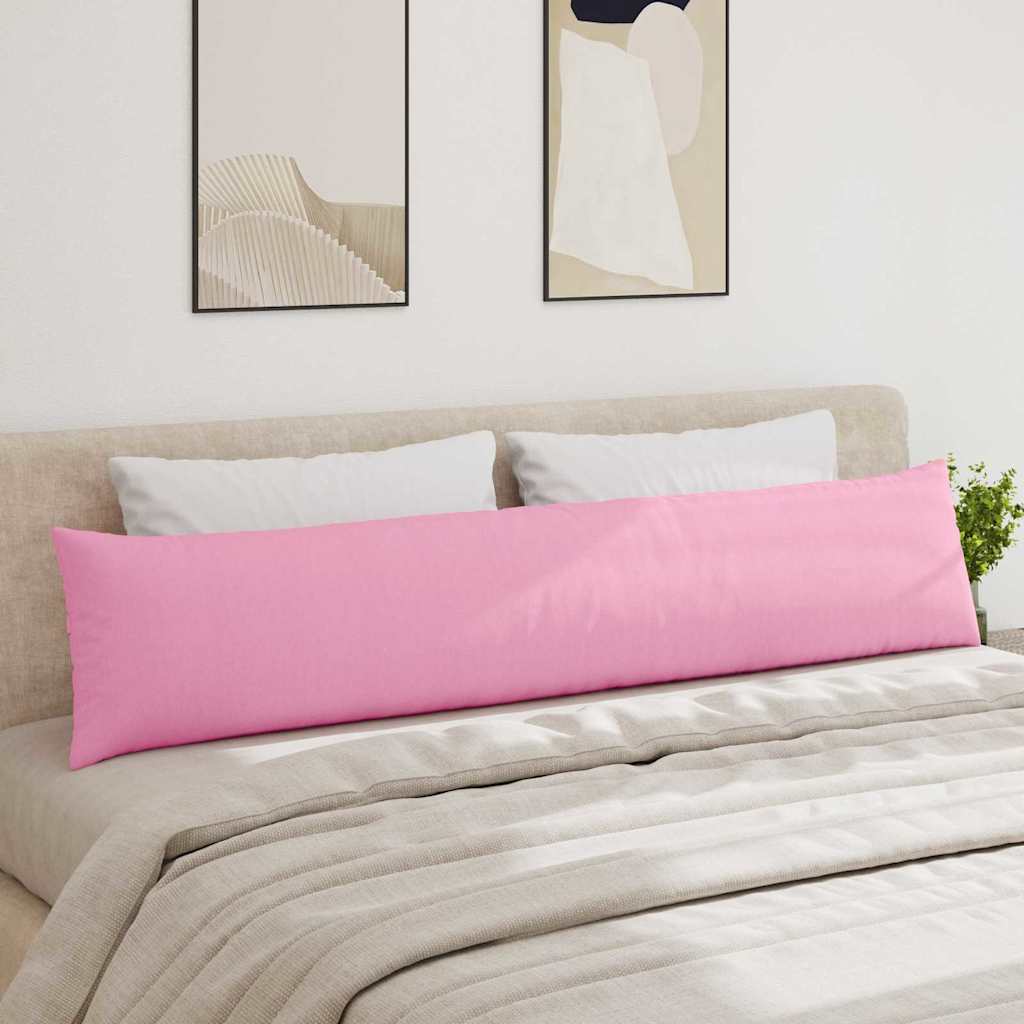 vidaXL Poduszki na sofę 2 pcs Różowy 200 x 40 cm tkanina