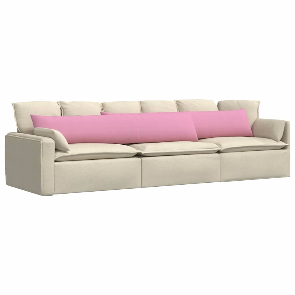 vidaXL Poduszki na sofę 2 pcs Różowy 200 x 40 cm tkanina