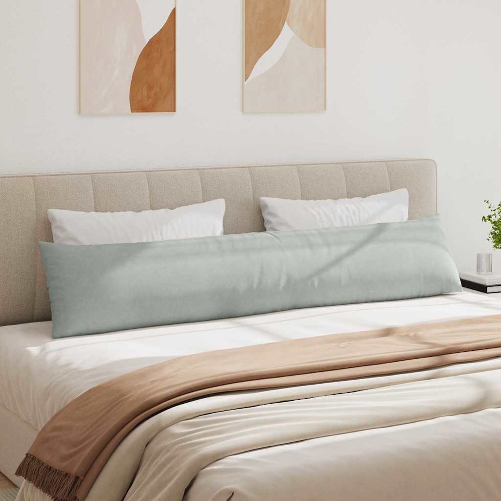 vidaXL Poduszki na sofę 2 pcs Jasnoszary 200 x 40 cm