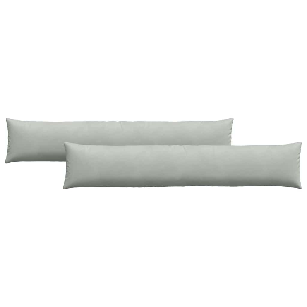 vidaXL Poduszki na sofę 2 pcs Jasnoszary 200 x 40 cm