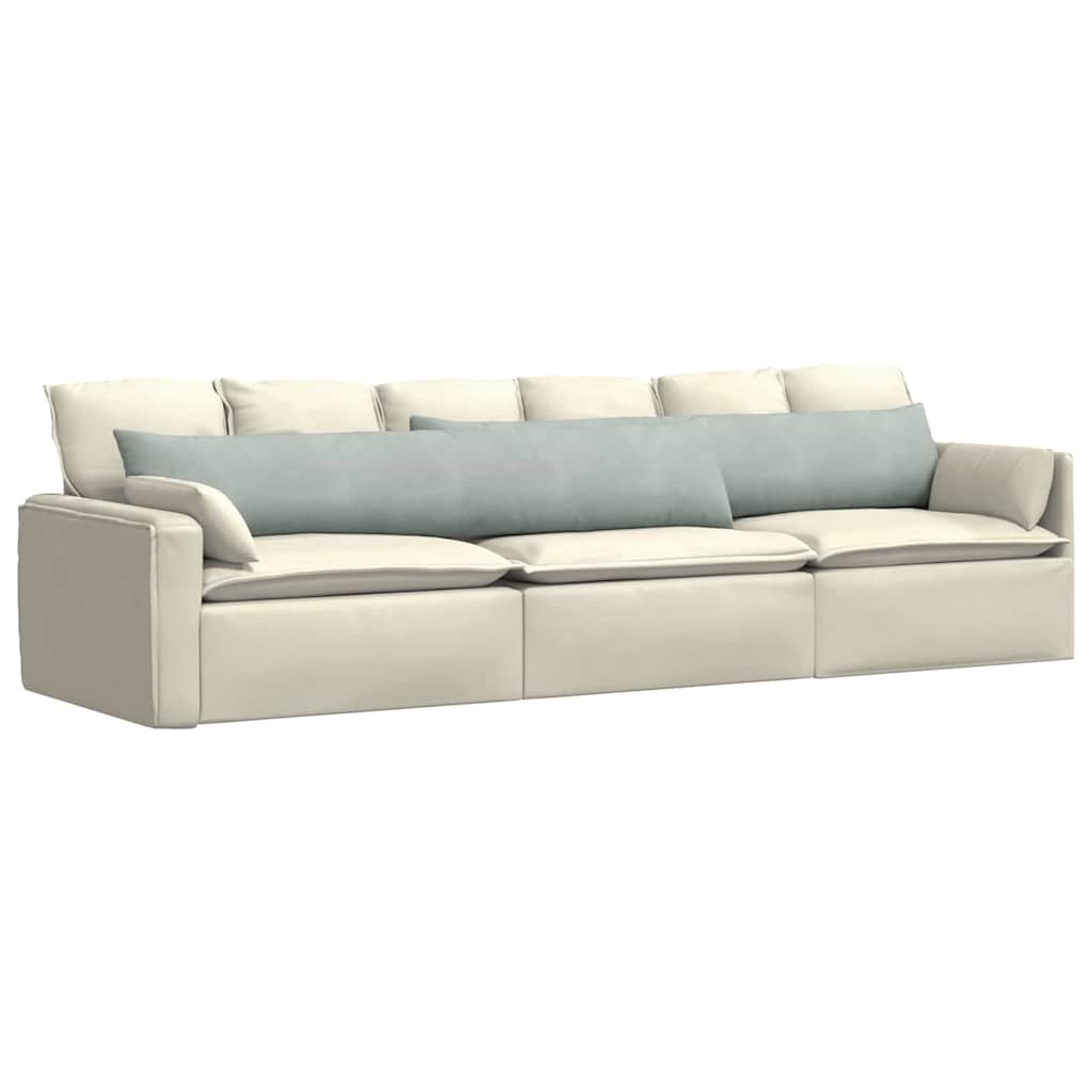 vidaXL Poduszki na sofę 2 pcs Jasnoszary 200 x 40 cm