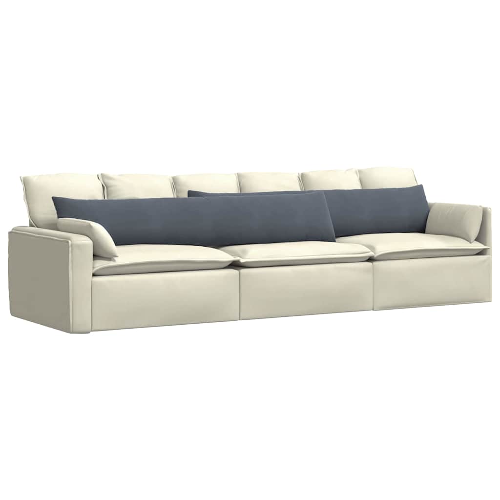 vidaXL Poduszki na sofę 2 pcs Ciemnoszary 200 x 40 cm