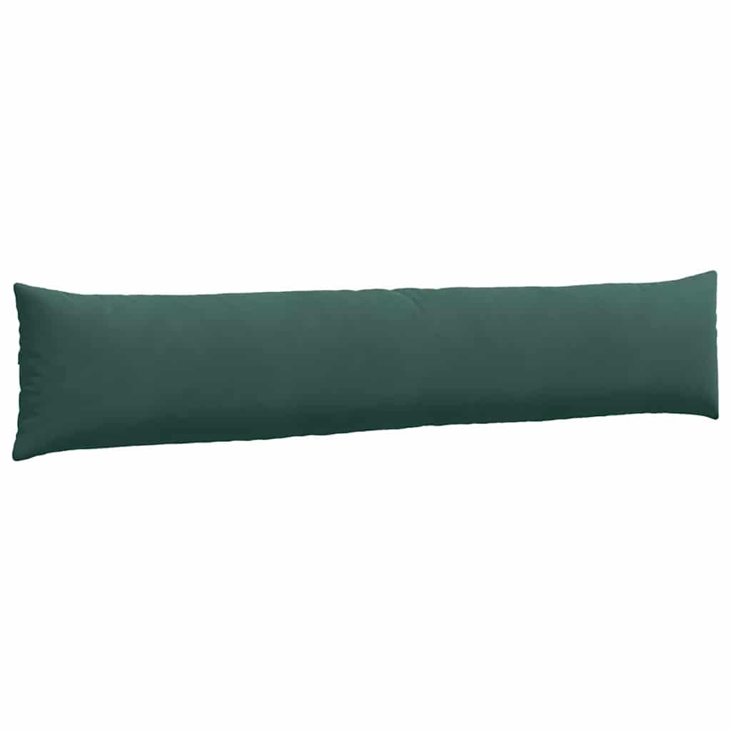 vidaXL Poduszki na sofę 2 pcs Ciemnozielony 200 x 40 cm