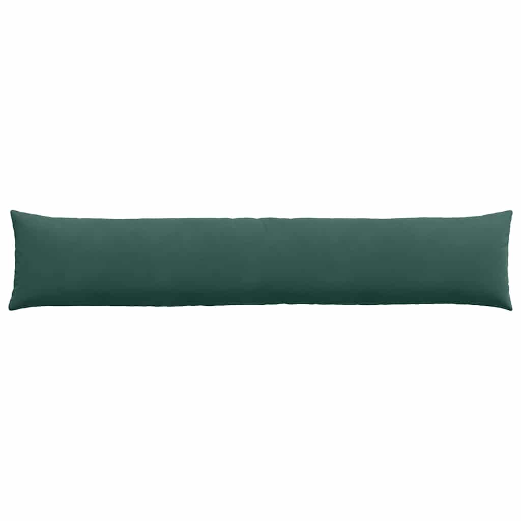 vidaXL Poduszki na sofę 2 pcs Ciemnozielony 200 x 40 cm