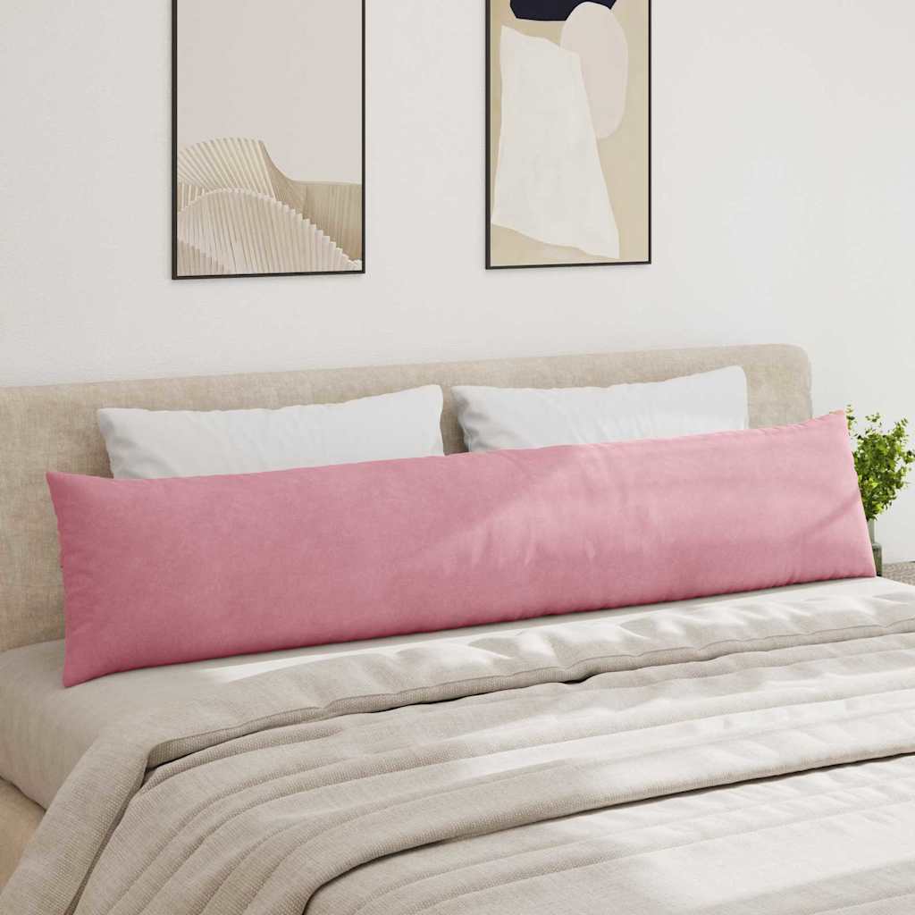 vidaXL Poduszki na sofę 2 pcs Różowy 200 x 40 cm Tkanina sztruksowa