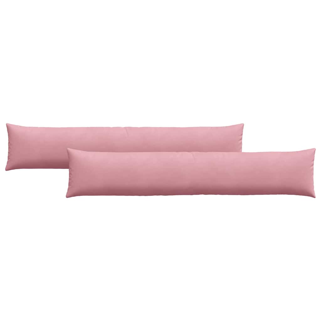 vidaXL Poduszki na sofę 2 pcs Różowy 200 x 40 cm Tkanina sztruksowa