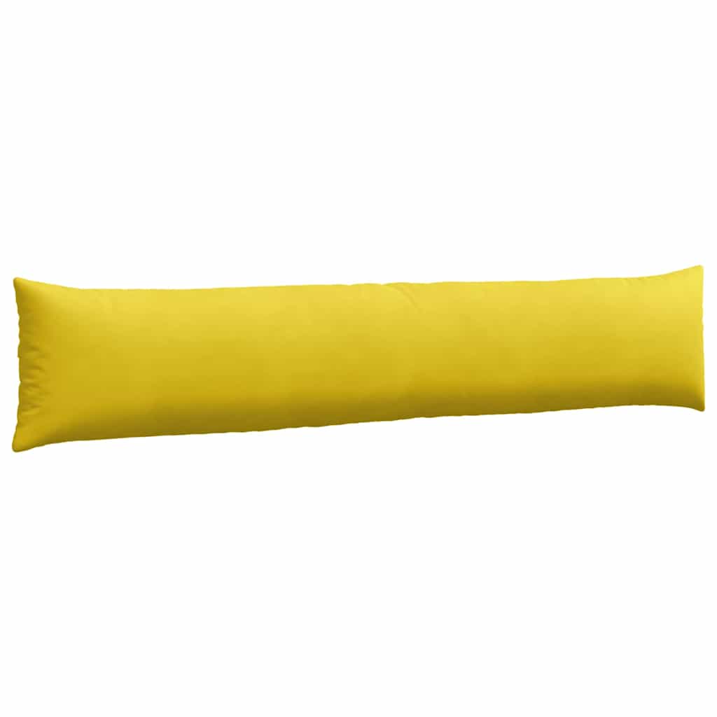 vidaXL Poduszki na sofę 2 pcs Żółty 200 x 40 cm Tkanina sztruksowa