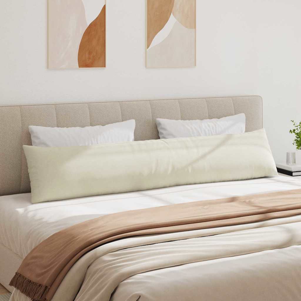 vidaXL Poduszki na sofę 2 pcs Kremowy 200 x 40 cm Tkanina sztruksowa
