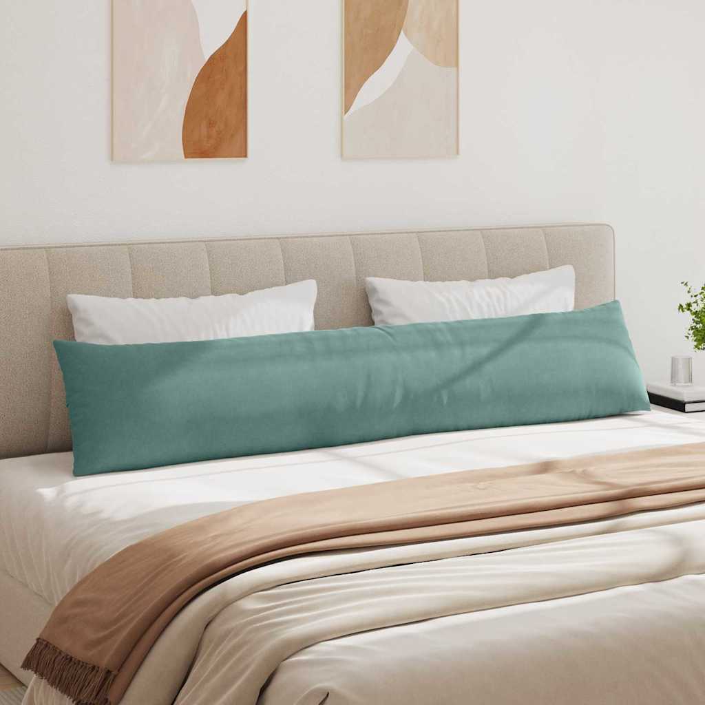 vidaXL Poduszki na sofę 2 pcs Zielony morski 200 x 40 cm