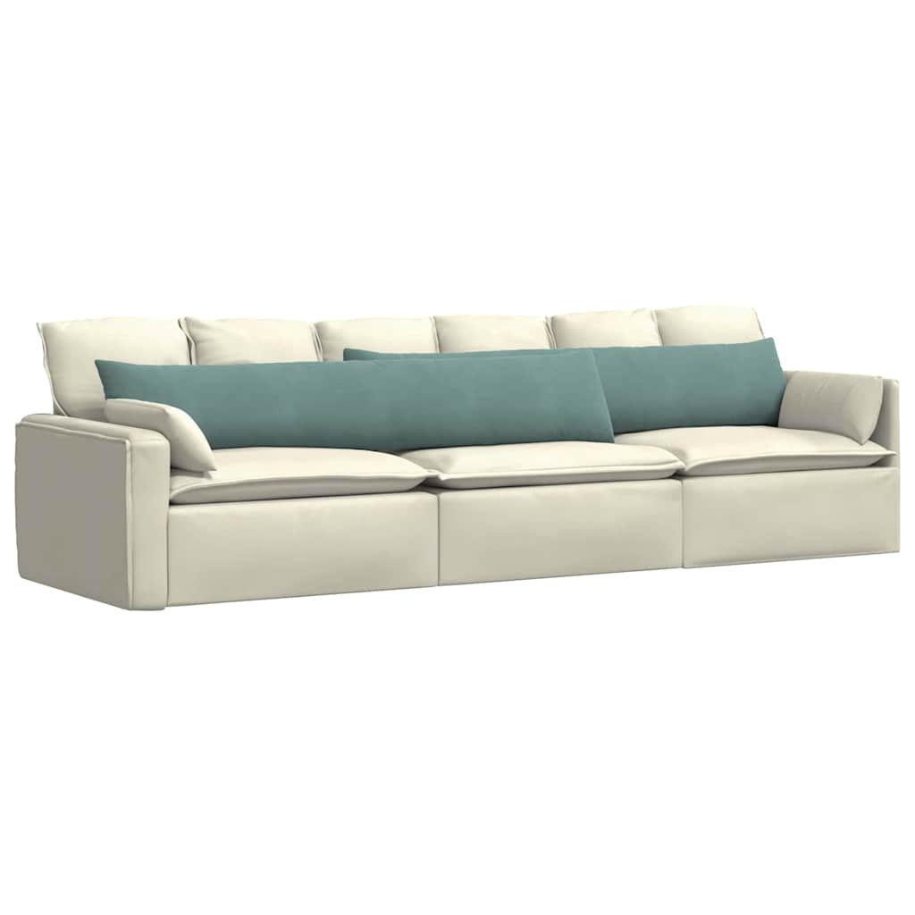 vidaXL Poduszki na sofę 2 pcs Zielony morski 200 x 40 cm