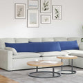 vidaXL Poduszki na sofę 2 pcs Niebieski policyjny 200 x 40 cm