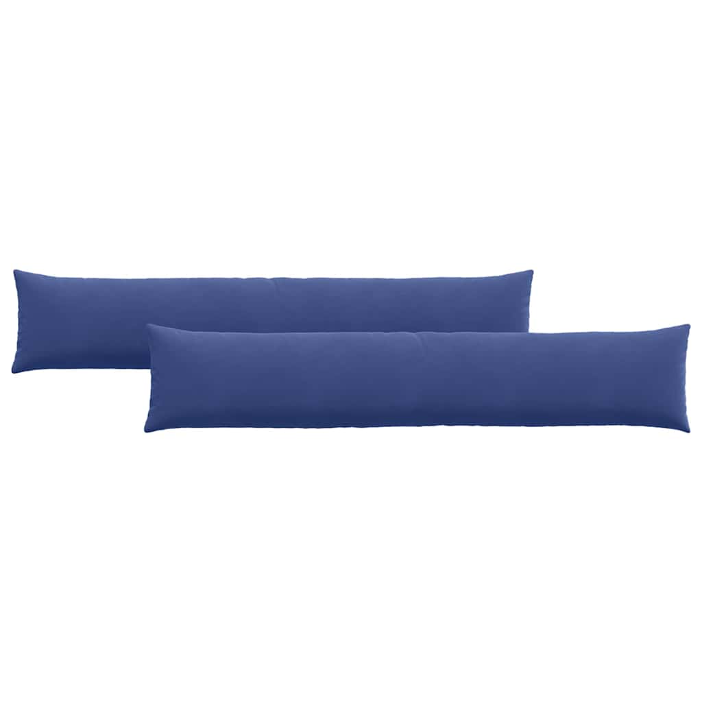 vidaXL Poduszki na sofę 2 pcs Niebieski policyjny 200 x 40 cm