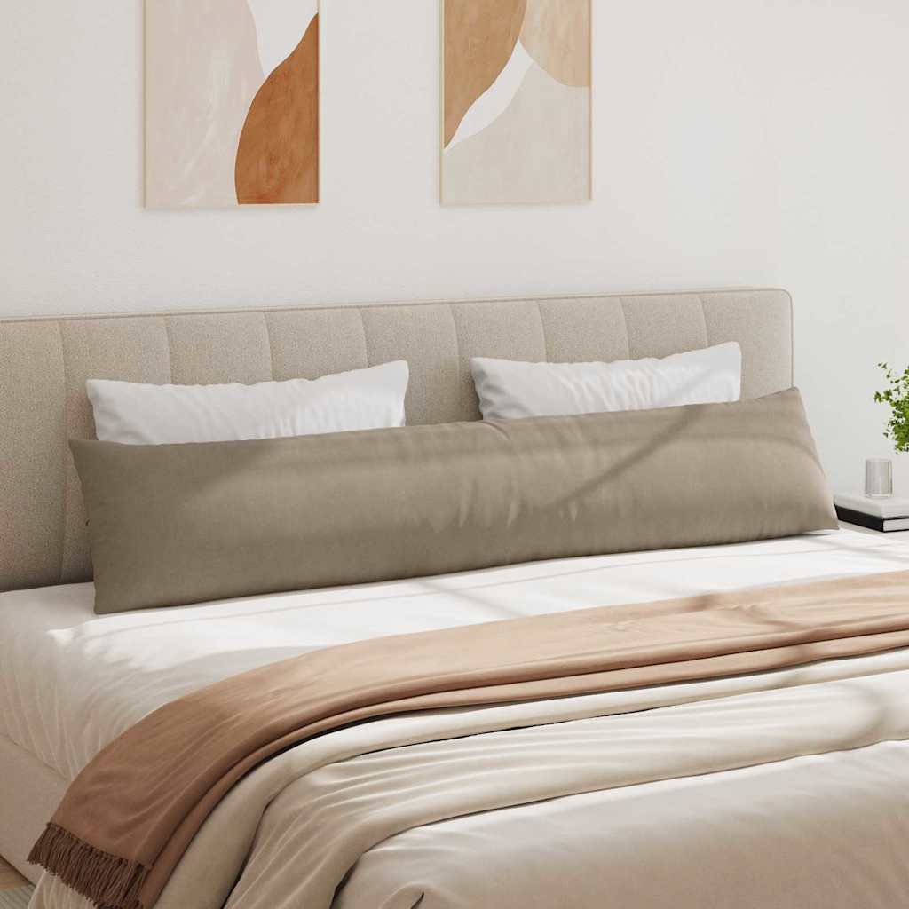 vidaXL Poduszki na sofę 2 pcs Ciemnoszary 200 x 40 cm tkanina