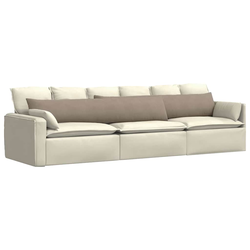 vidaXL Poduszki na sofę 2 pcs Ciemnoszary 200 x 40 cm tkanina