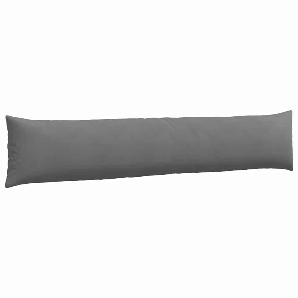 vidaXL Poduszki na sofę 2 pcs Ciemnoszary 200 x 40 cm tkanina