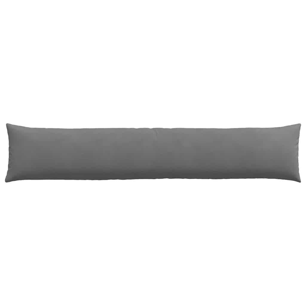 vidaXL Poduszki na sofę 2 pcs Ciemnoszary 200 x 40 cm tkanina