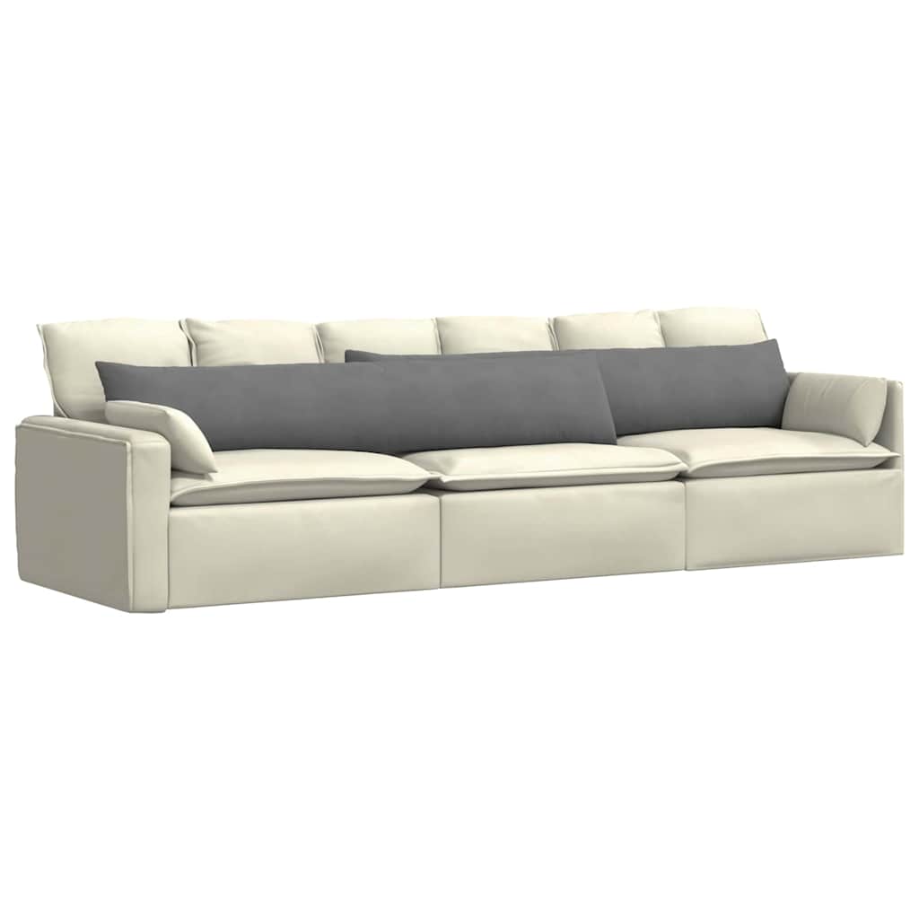 vidaXL Poduszki na sofę 2 pcs Ciemnoszary 200 x 40 cm tkanina