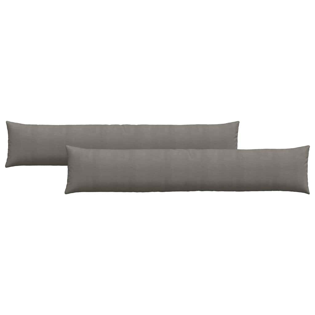 vidaXL Poduszki na sofę 2 pcs Jasnoszary 200 x 40 cm