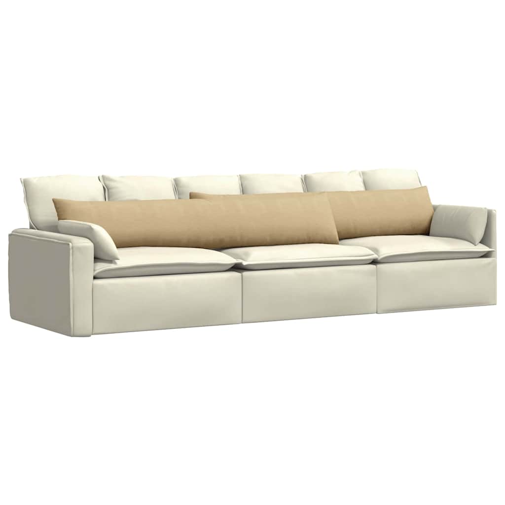vidaXL Poduszki na sofę 2 pcs Szary zielony 200 x 40 cm