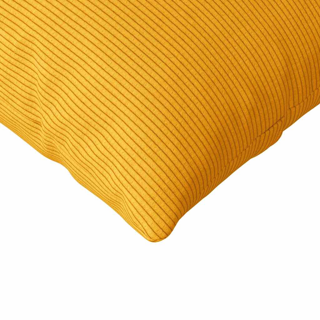 vidaXL Poduszki na sofę 2 pcs Jasnożółty 200 x 40 cm