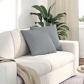 vidaXL Poduszki na sofę 2 pcs Jasnoszary 45 x 45 cm tkanina