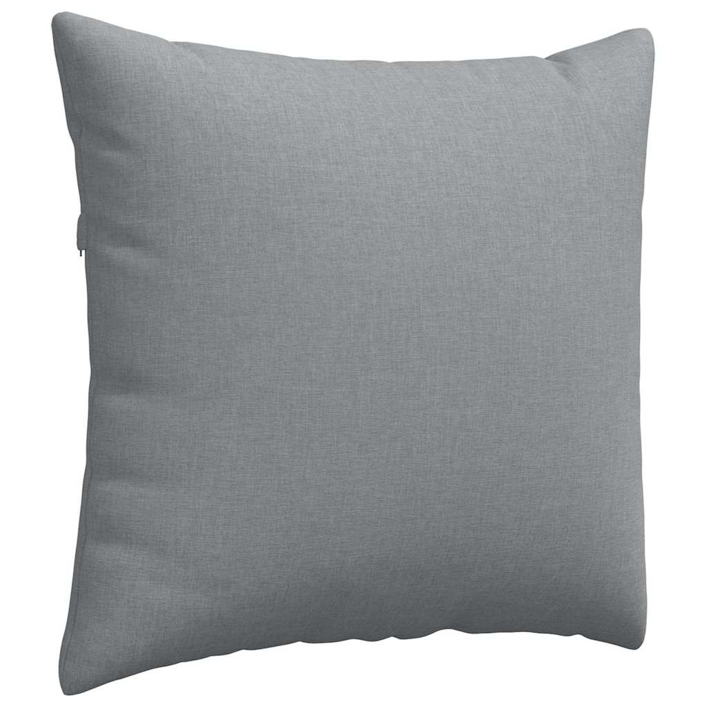 vidaXL Poduszki na sofę 2 pcs Jasnoszary 45 x 45 cm tkanina