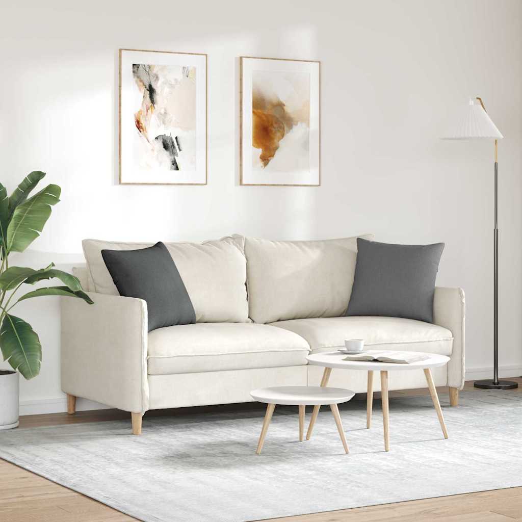 vidaXL Poduszki na sofę 2 pcs Ciemnoszary 45 x 45 cm tkanina